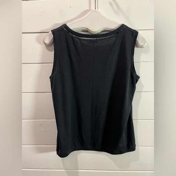 ❣️🖤 JAEGER – Black Sleeveless Top – Size M - Picture 8 of 11